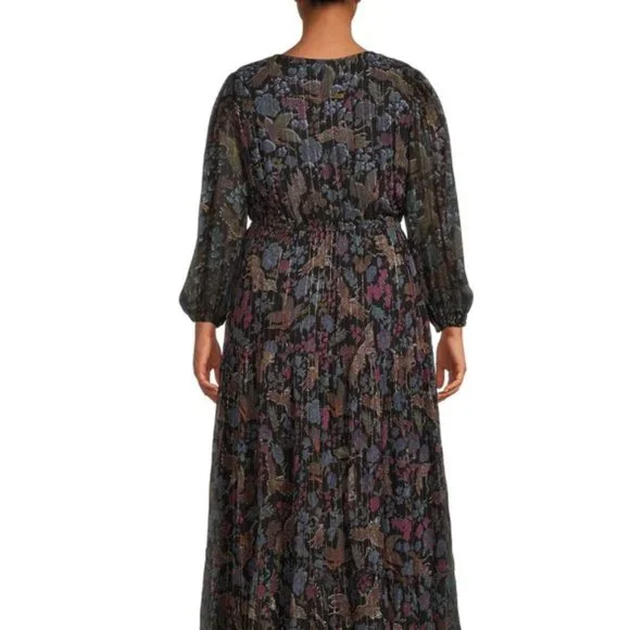 Romantic Gypsy Floral Tiered Maxi Dress Szs 2X 3X NWT - Picture 2 of 4